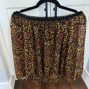 Beautiful floral off the shoulder top